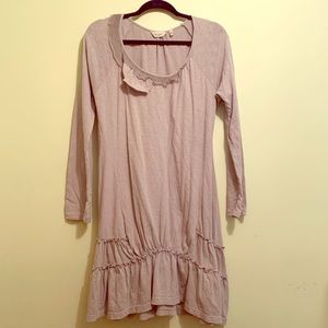Grey True Grit Frilled Dress Large